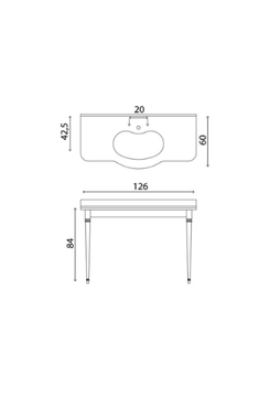 BEAN - Console marble and metal washbasin by Park Avenue - view 3